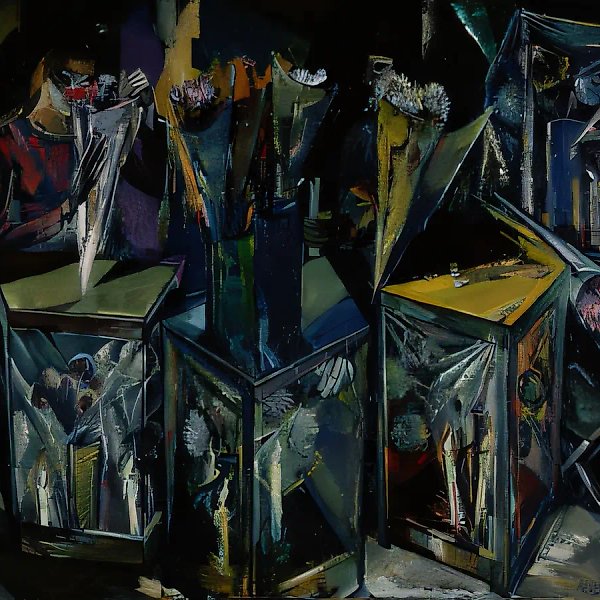 翠菊，1996年，布面油画，55 x 80厘米