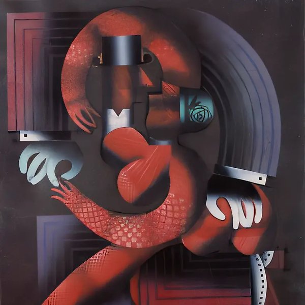 Dances in Retro Style. Tango I, 1997, paper, coloured off-print, 133x107