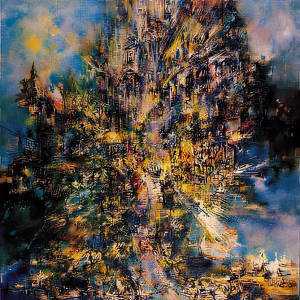 先知的诞生，1993年，布面油画，100×90