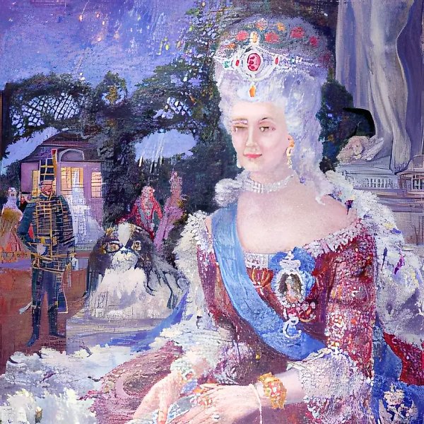 侍女，1990年，布面油画，100x80厘米，作者自藏