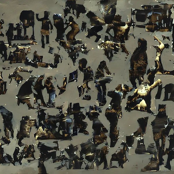 Посвящение Брейгелю, 1998, масло, картон, 15x21. Собственность автора