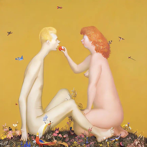 Рай, 1999, холст, акрил, 70х70 Собственность автора