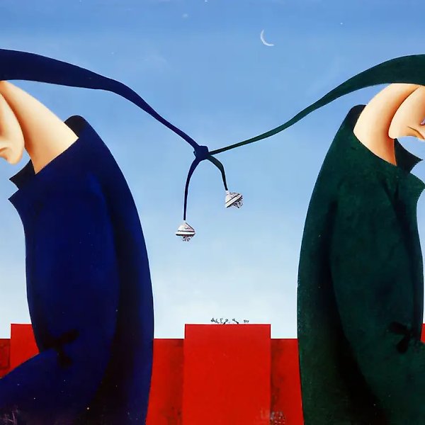 友谊，1994年，油画，80×120，作者所有