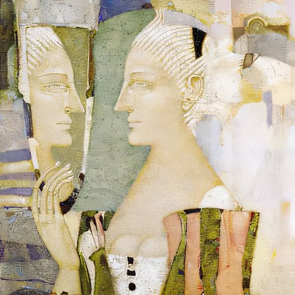 Зеркало, 1999, холст, масло, акрил, 70х60 Собственность автора