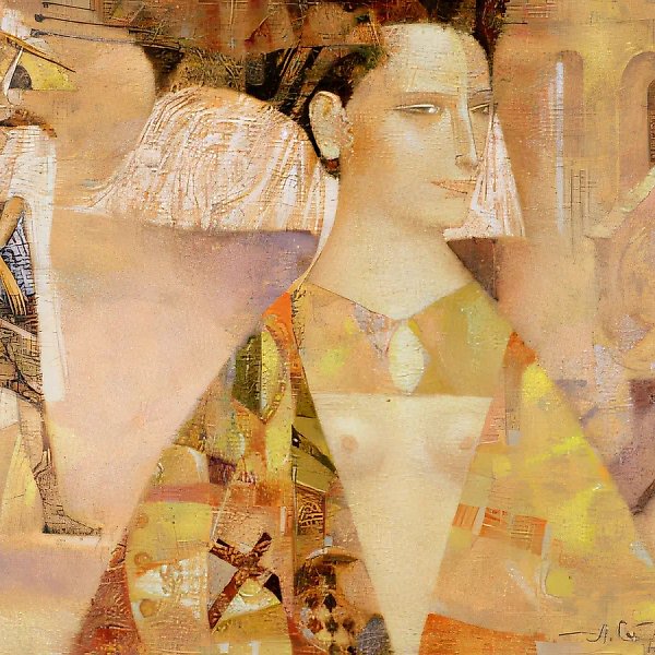 Искушение Единорога, 1997, холст, масло, акрил, 60х77 Собственность автора