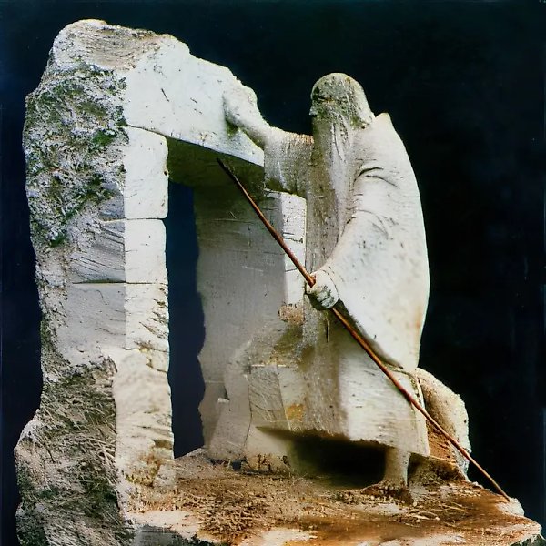 Агасфер, 1995, камень, h=60. Собственность автора