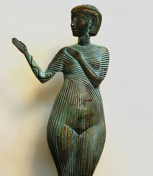 Клеопатра, 1998, литьё, бронза, h=35. Собственность автора