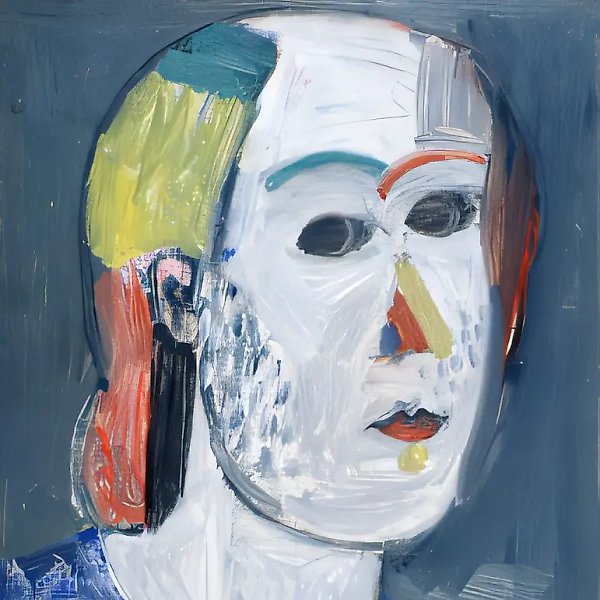 Автопортрет, 1983, масло на картоне, 37,7x33,7. Собственность автора