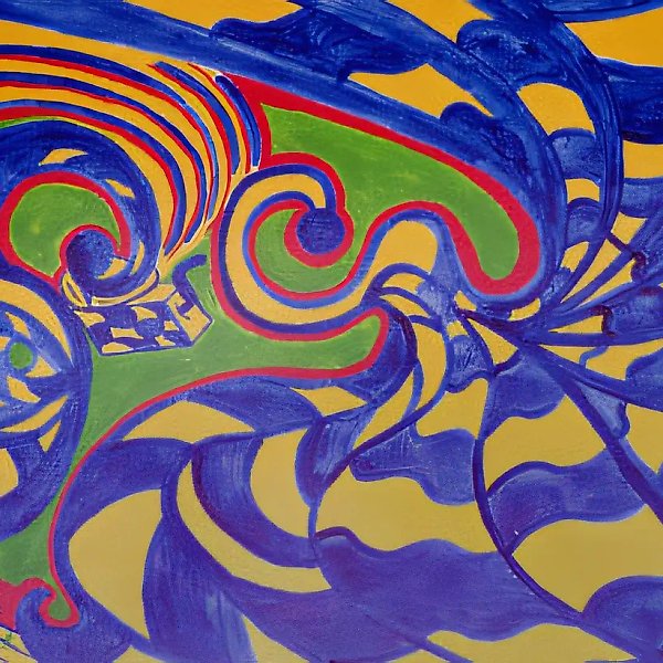 Весь этот джаз. Свертывание пространства, времени., 1999, картон, акрил, 35х40 Собственность автора