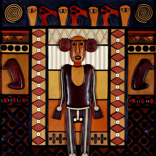Антропоморфная фигура, 1997, смешанная техника, 50x40. Доктор А. Лукса