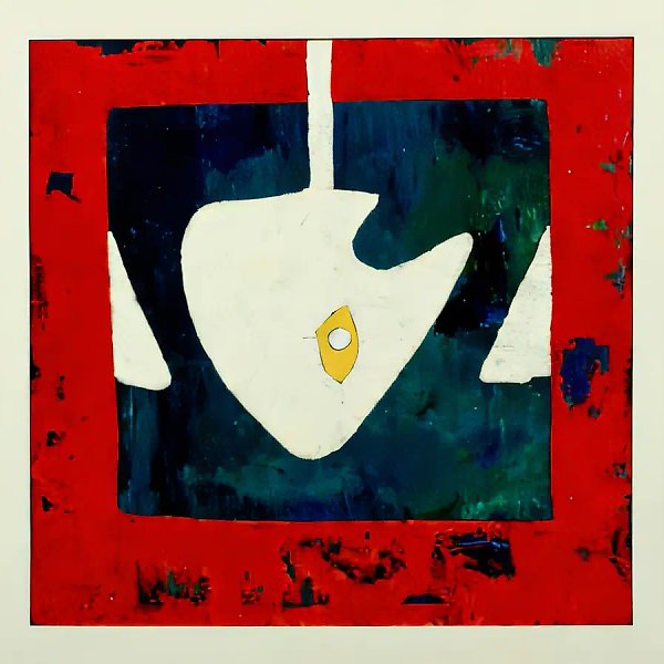 Белая голова, 1990, Холс, масло, 60x60 Собственность автора. $3800