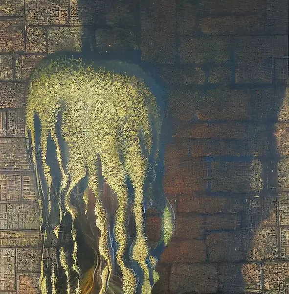 与影子的对话，1993年，布面油画，113×75