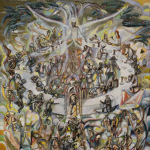 Явление., 1992, холст, масло, 110 х 80