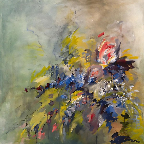 When I Love..., 1997, canvas, oil, 100x100