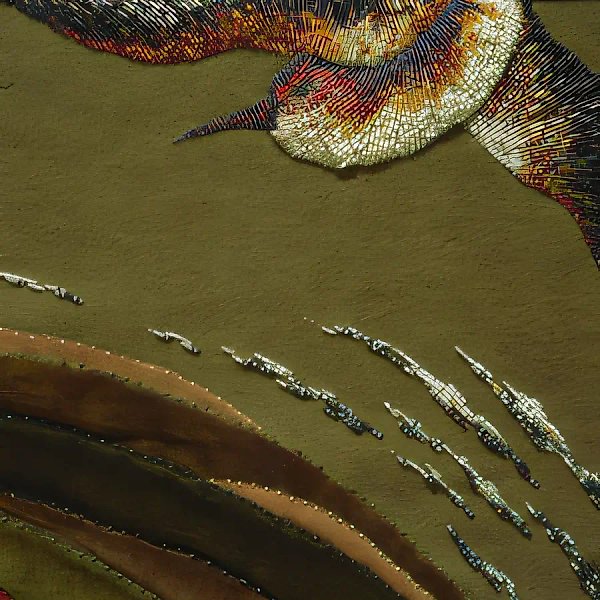 Dream, 1996, velvet, bead embroidery, 40x40