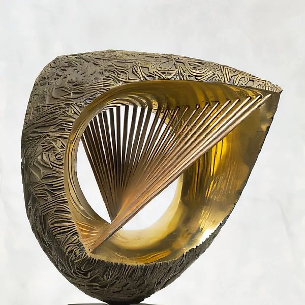 Пространство., 1997, бронза, 60х45х40