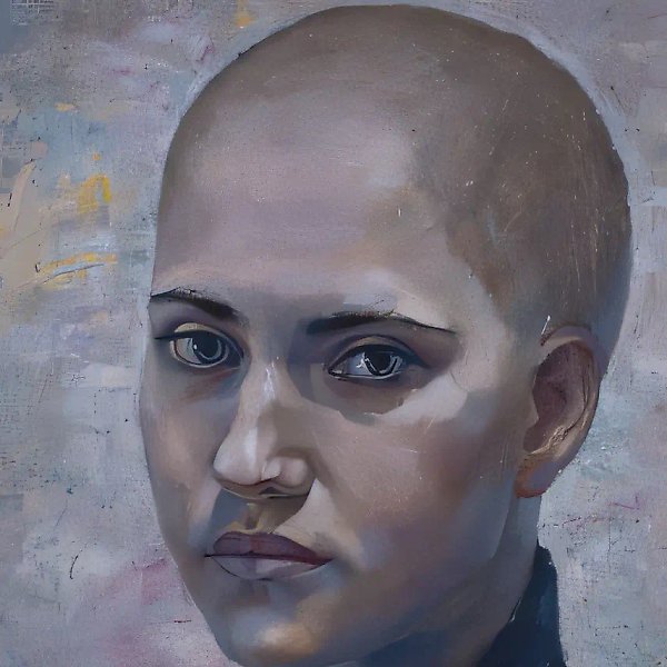 自画像，1989年，布面油画，40×30厘米