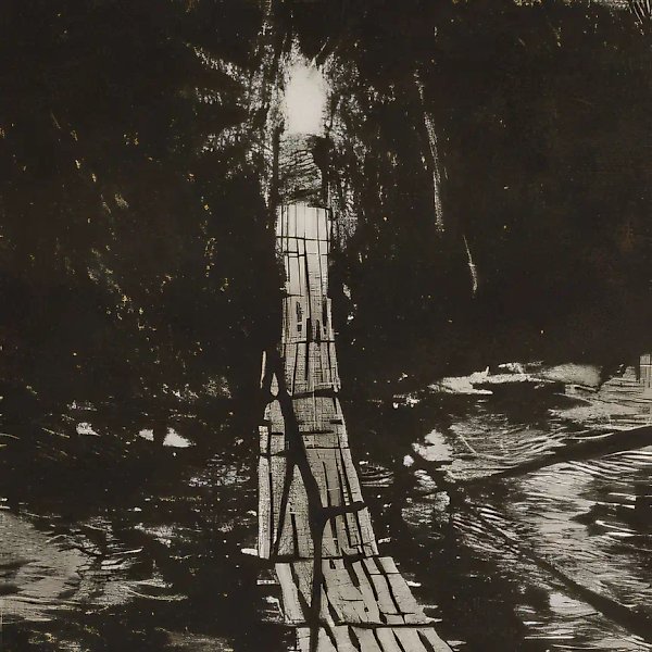 利索戈尔风情。桥，1995年，蚀刻，干刻针，25x19