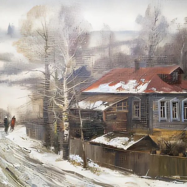 Зима., 1996, холст, масло, 40х70