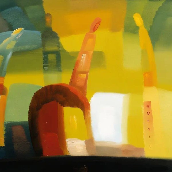Мечтатели, 1996, масло на холсте, 46x61