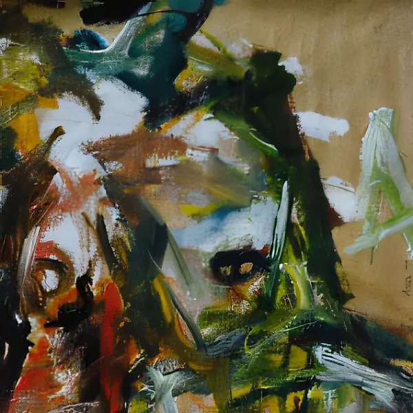 Nude Model, 1996, paper, oil, 66x52.5