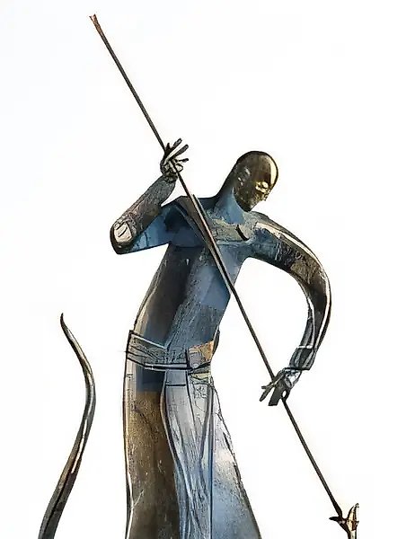 Saint George, 2000, bronze, 102x40x18