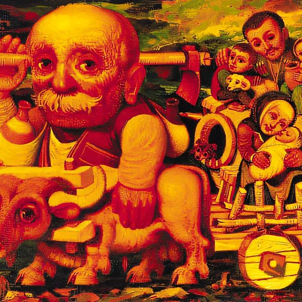 生命的马车, 1999年, 布面油画, 50x40厘米