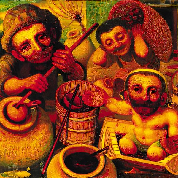 酿酒师，1991年，布面油画，50×40