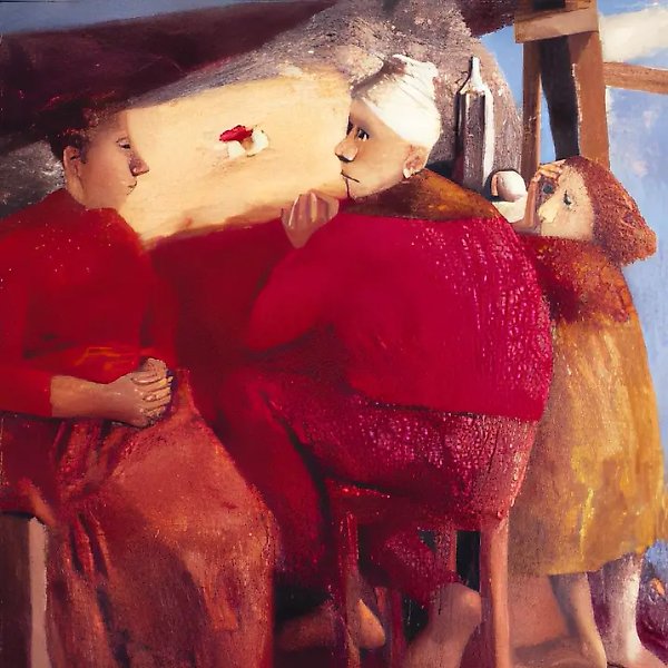 Перед пиром, 2000, масло на холсте, 60x45