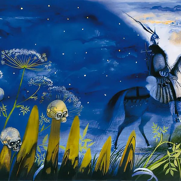 Всадник ночи, 1991, бумага, акварель, 26,3х42