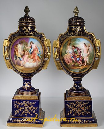 维也纳皇家瓷器, (2) 非凡的维也纳皇家手绘瓮