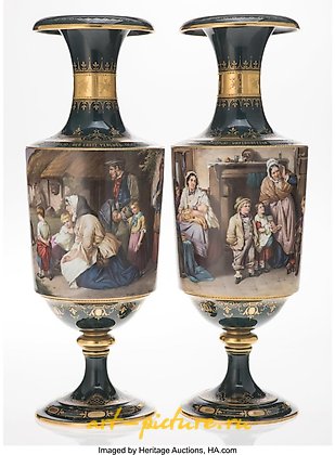 Royal Vienna Porcelain, A Royal Vienna Porcelain Vase, late 19th-early 20th century ...