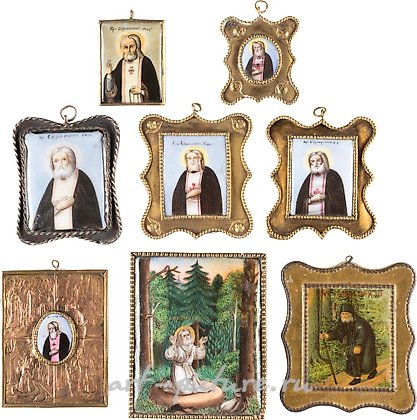 Русское серебро, КОЛЛЕКЦИЯ ИЗ ВОСЬМИ ЭМАЛЕВЫХ ИКОН (ФИНИФТИ)