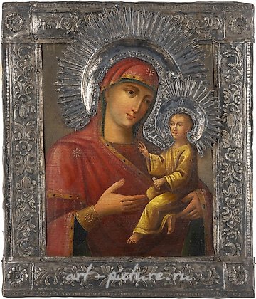 俄罗斯银, 天主母亲的提赫维纳图标