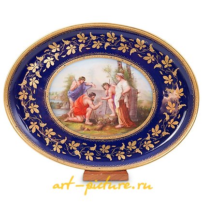 Royal Vienna Porcelain, Antique Royal Vienna Signed Platter