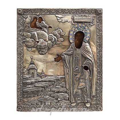 俄罗斯银, 伊凡·古布金的木制镀金银像