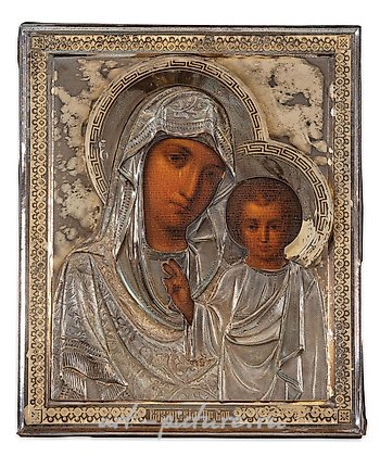 Русское серебро, Русская икона Богоматери Казанской