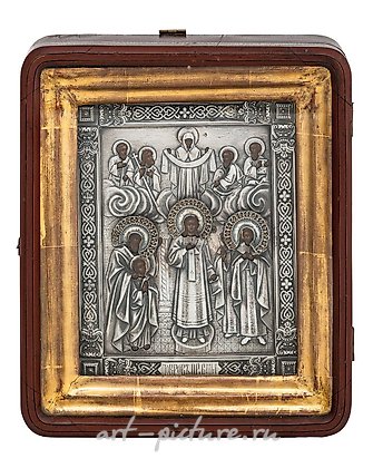 Русское серебро, Русская икона Покрова в серебряном окладе