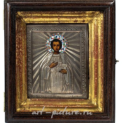 Русское серебро, Русская серебряная позолоченная икона с окладом