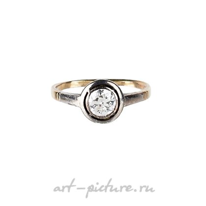 俄罗斯银, 14克拉黄金钻石戒指