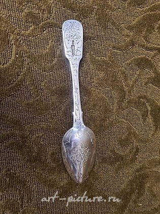 俄罗斯银, 俄罗斯银匙，刻有雕刻图案