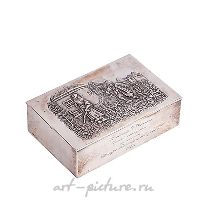 俄罗斯银, 有趣的俄罗斯铸造的镀金银盒