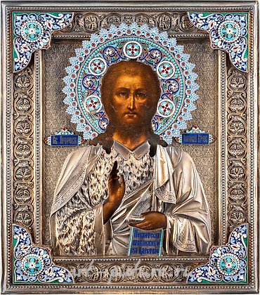 Русское серебро, Икона святого Иоанна Предтечи с серебряно-золоченым оформлением