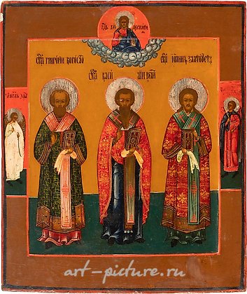 Русское серебро, Икона, изображающая трех святых иерархов православия