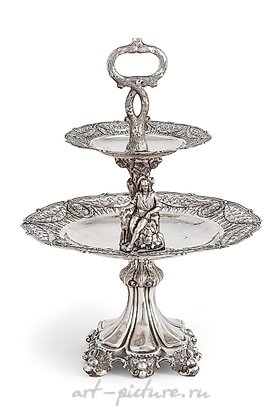 Русское серебро, Серебряная подставка на четырех ножках