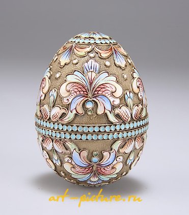 俄罗斯银, 俄罗斯蛋形银盒