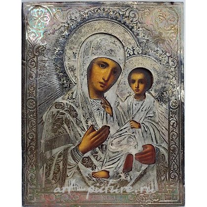 Русское серебро, Антикварная русская серебряная икона XIX века
