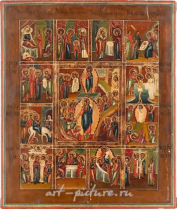 Русское серебро, Икона праздника Русская, вторая половина XIX века...