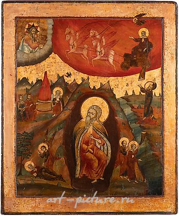 Русское серебро, Икона пророка Илии: его жизнь в Тиши.