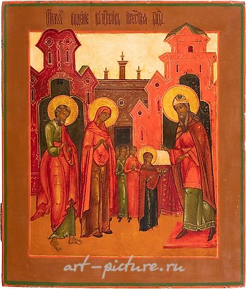 Русское серебро, Вход Богородицы в храм на иконе